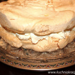 Tort bezowy z mascarpone i lemon curd